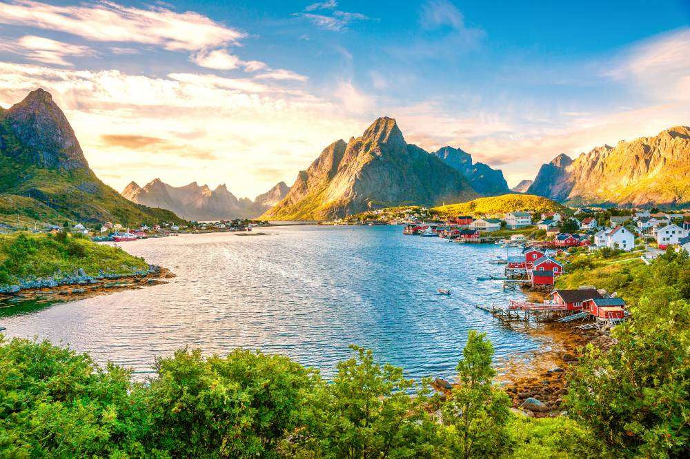 fiordos en escandinavia rompecabezas en línea