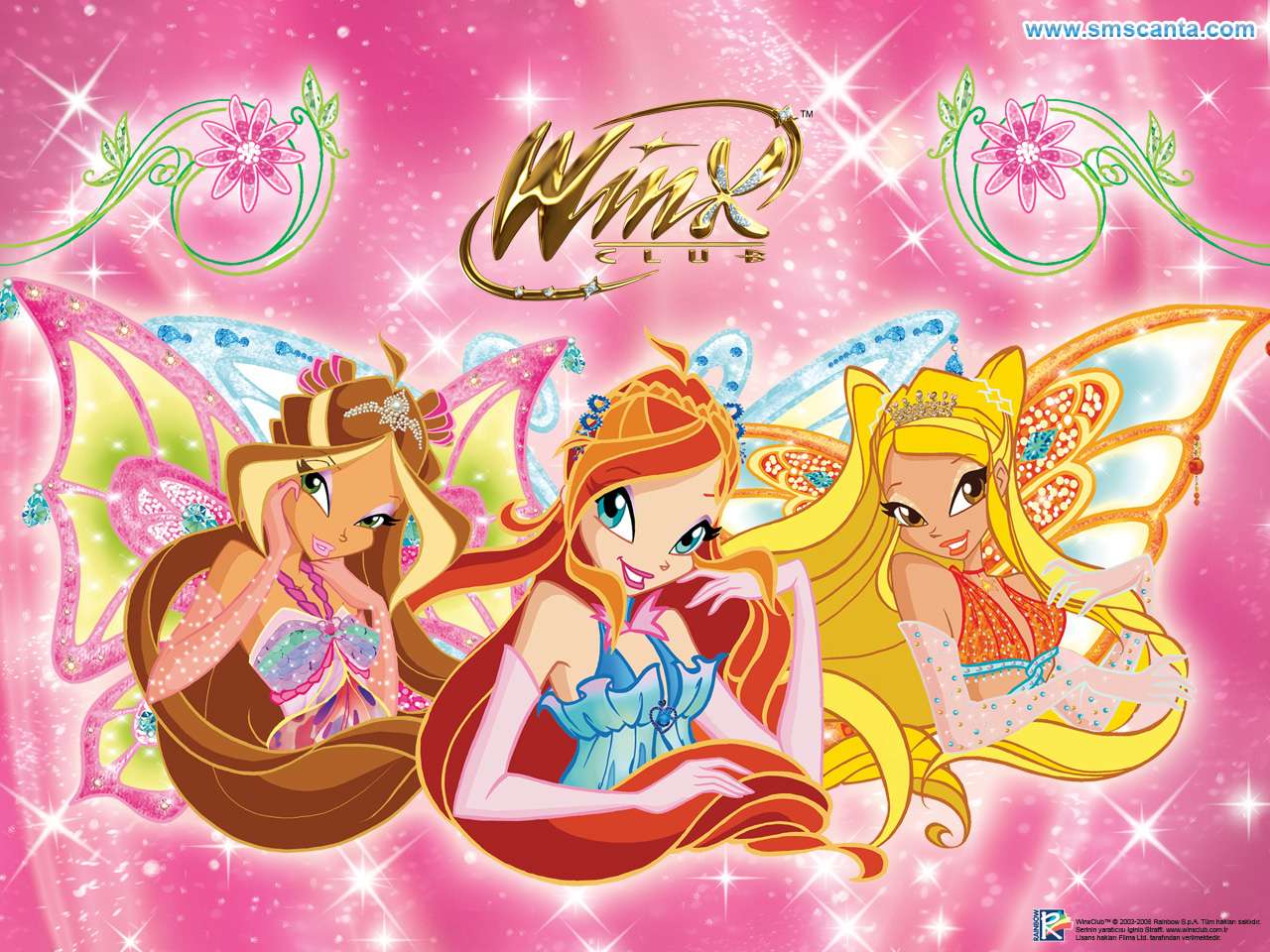 Winx Club Flora, Bloom și Stella Enchantix jigsaw puzzle online