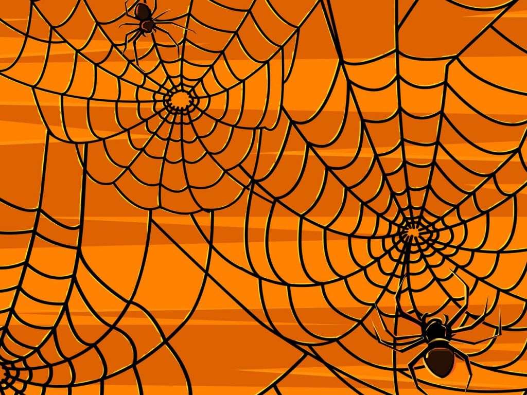 Spindlar arbetar pussel på nätet