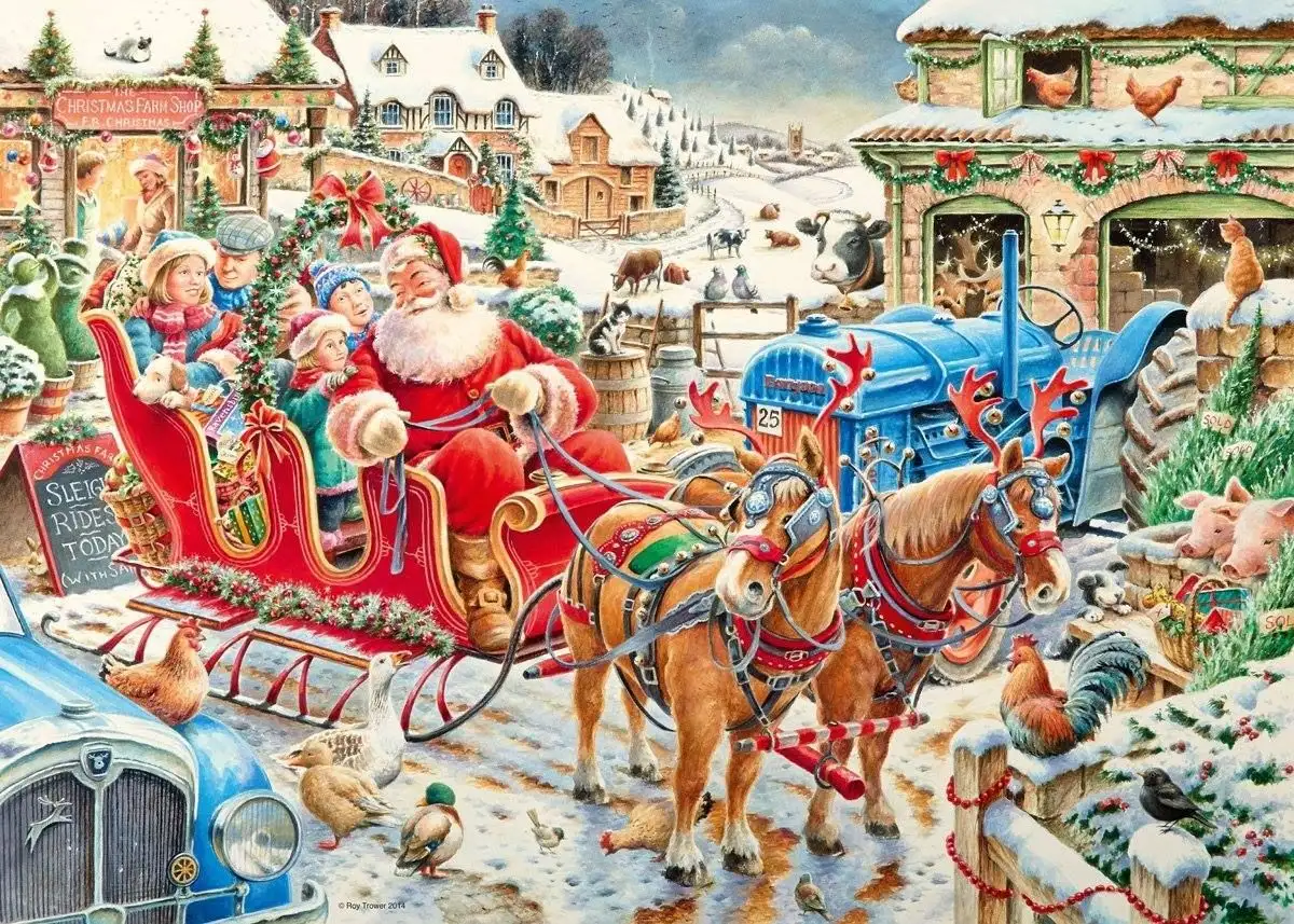 PUZZLE TRAINEAU DE NOEL