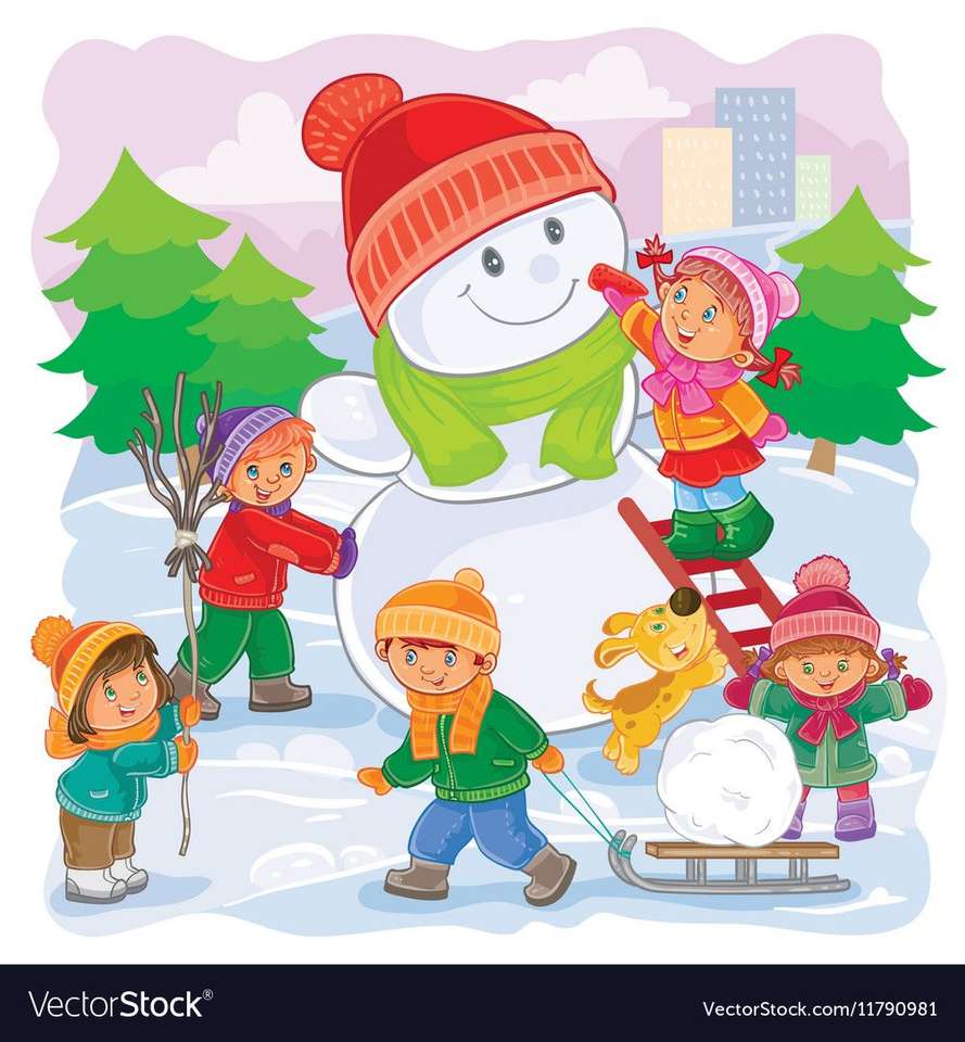 Baba téli gyerekjátékok tél online puzzle