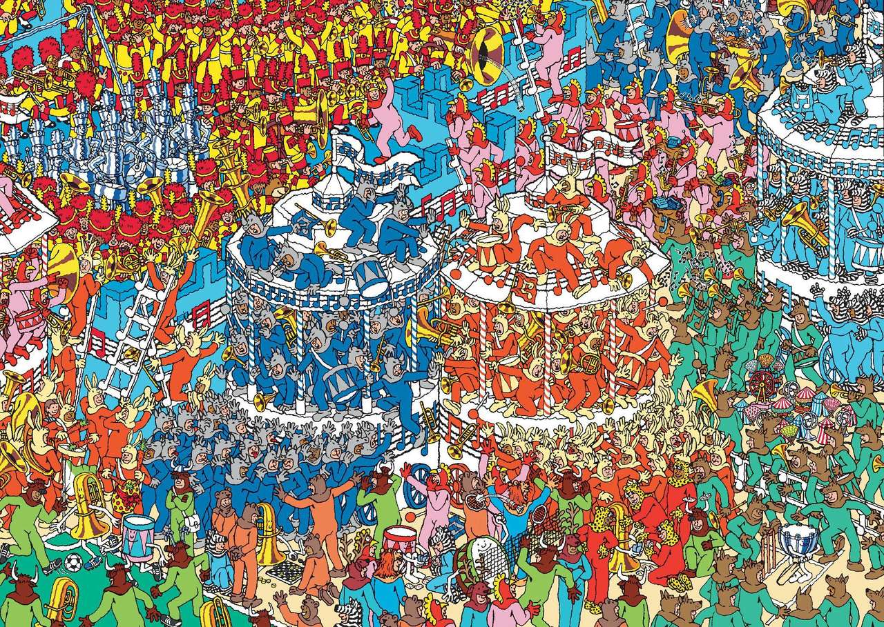 Wo ist Wally? Online-Puzzle