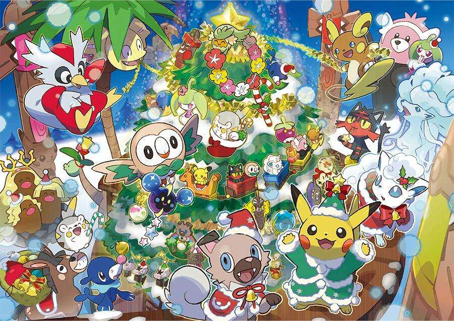 Pokémon Navidad rompecabezas en línea
