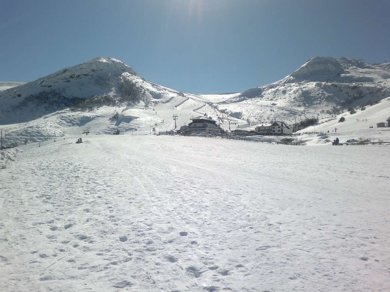 Зимен сезон, Pajares. Астурия-Испания. онлайн пъзел