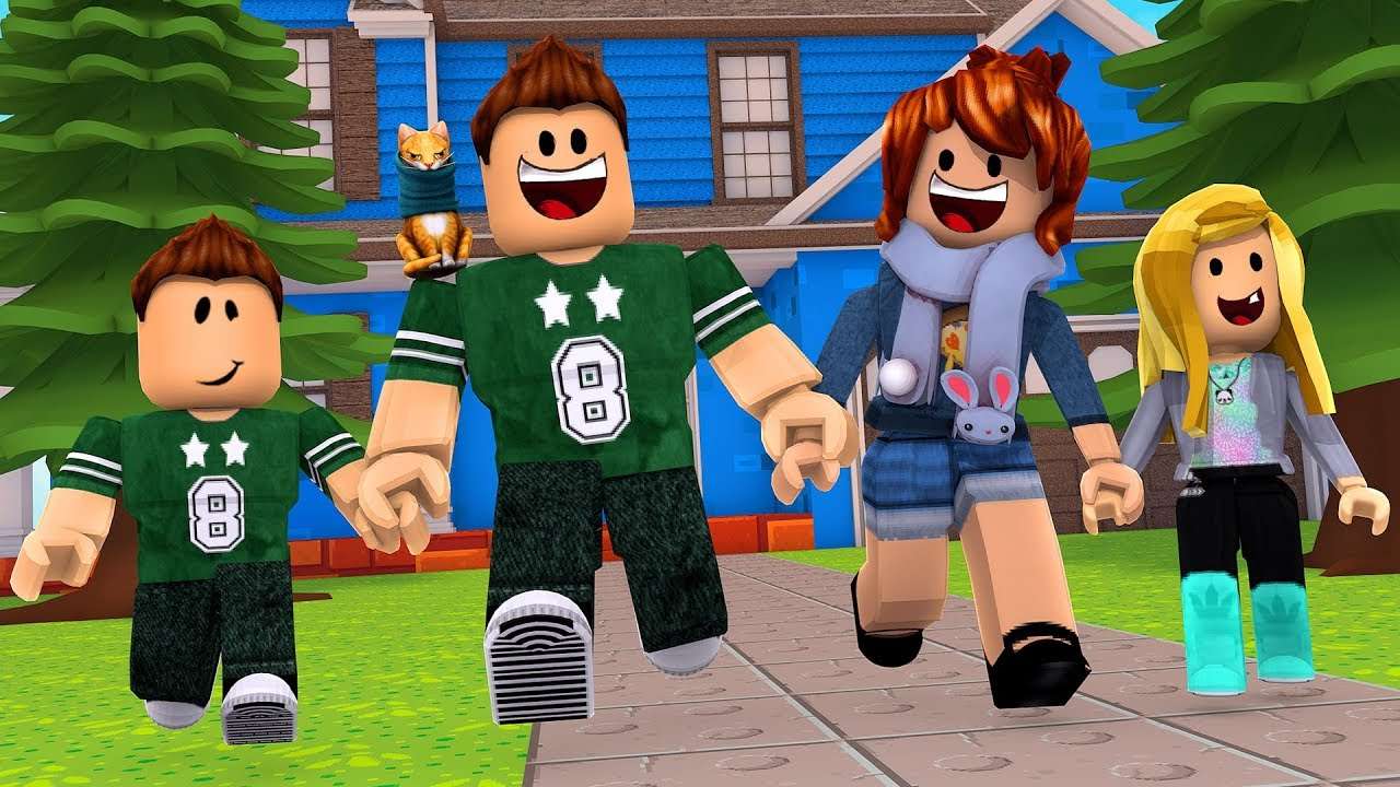 Uma garota roblox - puzzle online