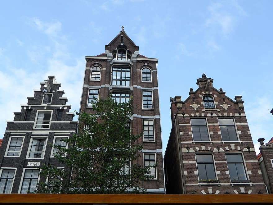 Häuser in Amsterdam Online-Puzzle