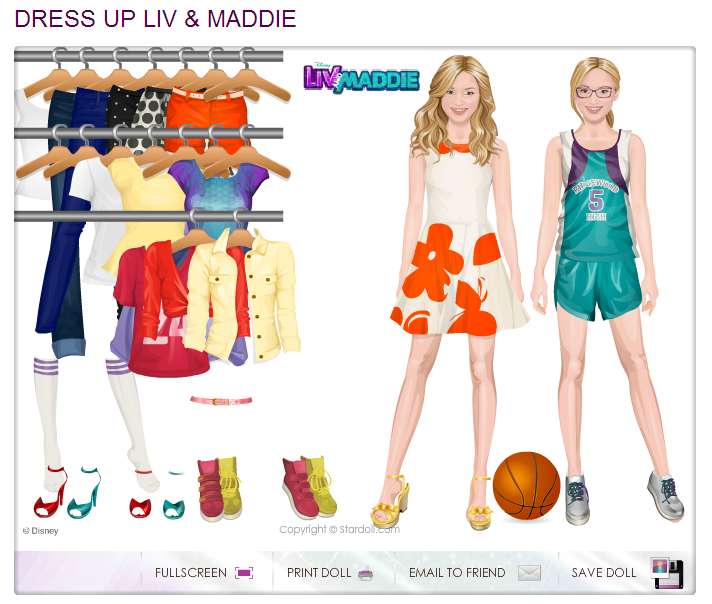 Liv a Maddie na Stardoll skládačky online