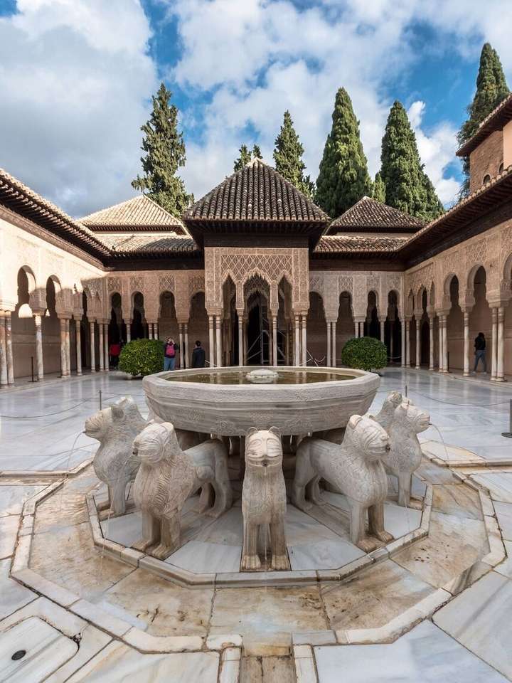 Hof van de leeuwen, Alhambra online puzzel