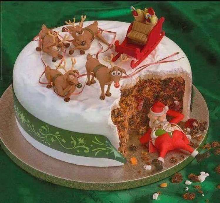 Рождественский пирог пазл онлайн