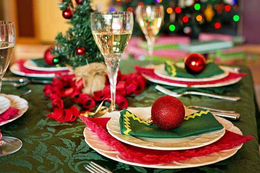 stolní dekorace na svátky skládačky online
