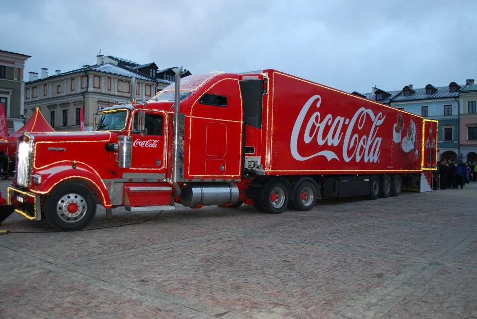 coca-cola lastbil pussel på nätet