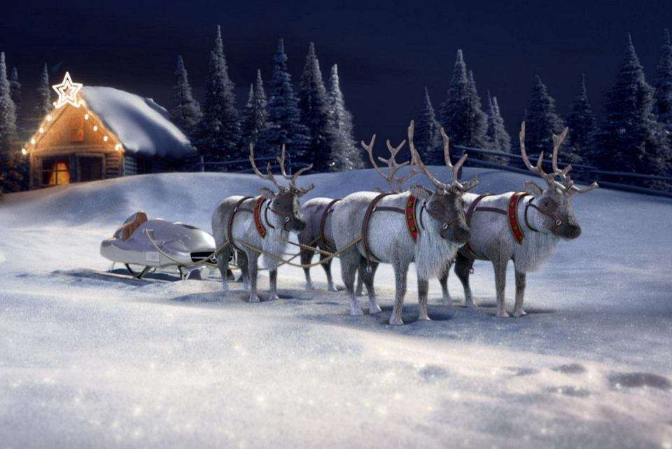 reindeer with sleigh online puzzle