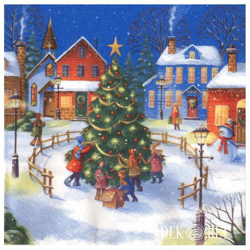 children at the Christmas tree jigsaw puzzle online