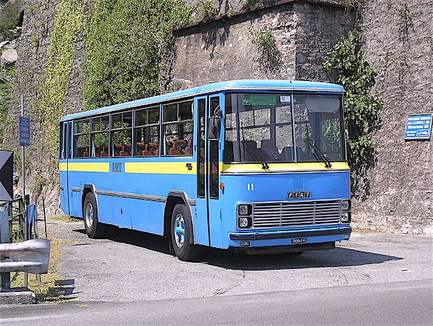 gammal buss Fiat Italien Pussel online