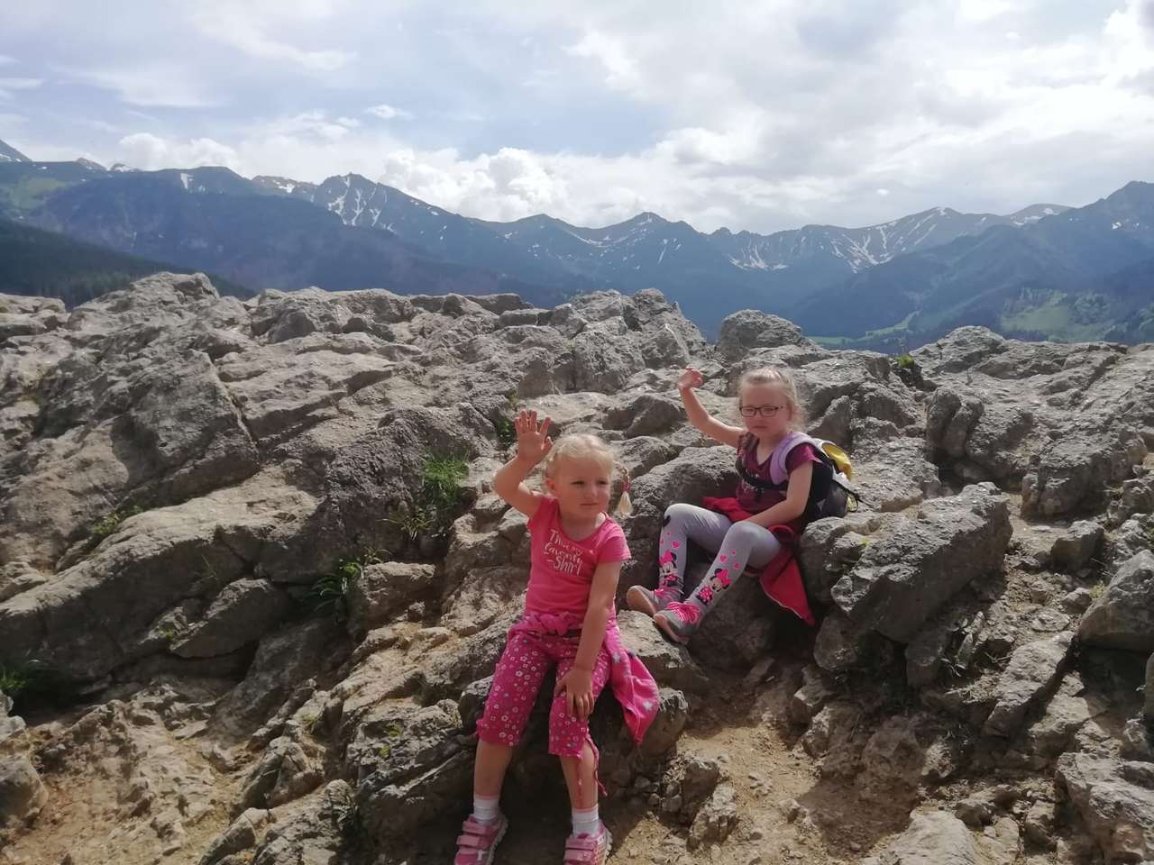 Tatra-Gebirge - Ola und Ala im Urlaub Online-Puzzle