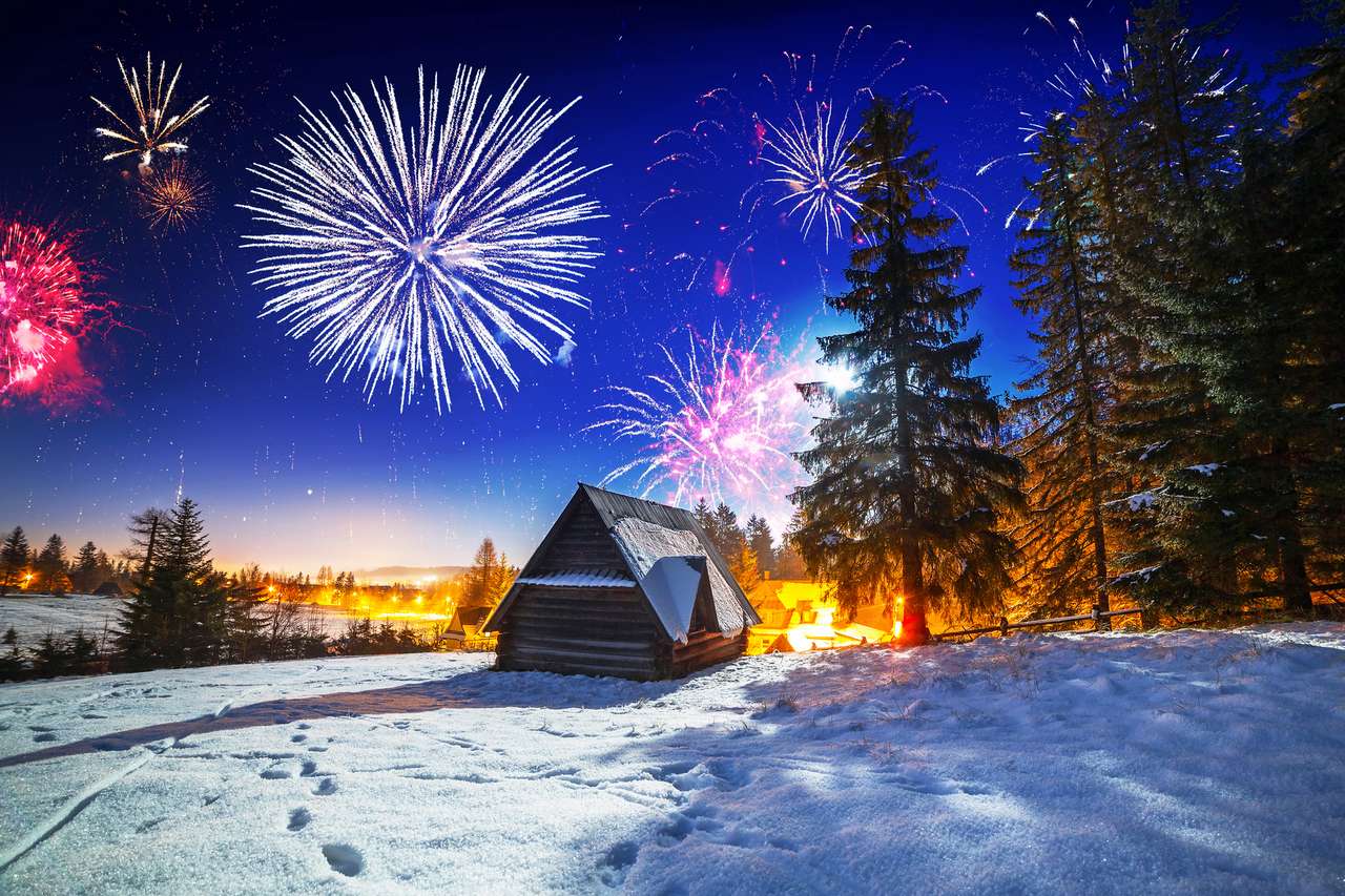 Нова година в провинцията онлайн пъзел
