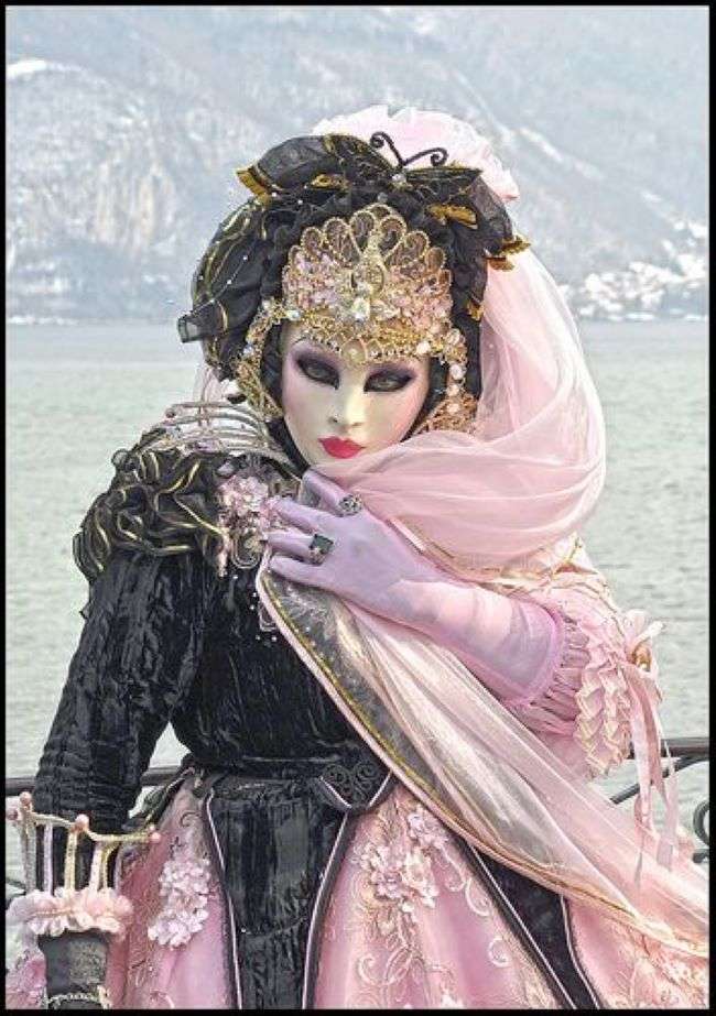 Venedig Karneval Masken und Kostüme Online-Puzzle