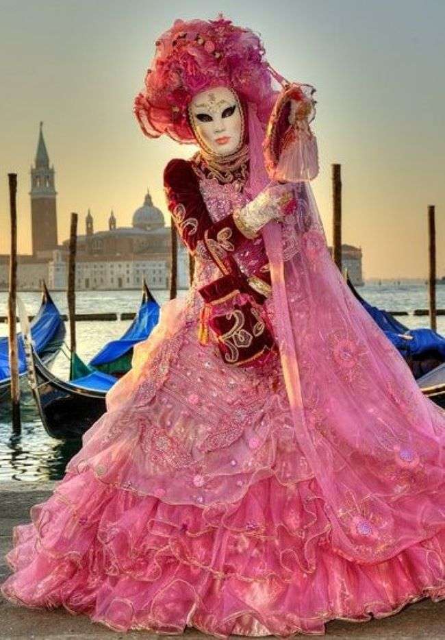Venedig Karneval Masken und Kostüme Puzzlespiel online