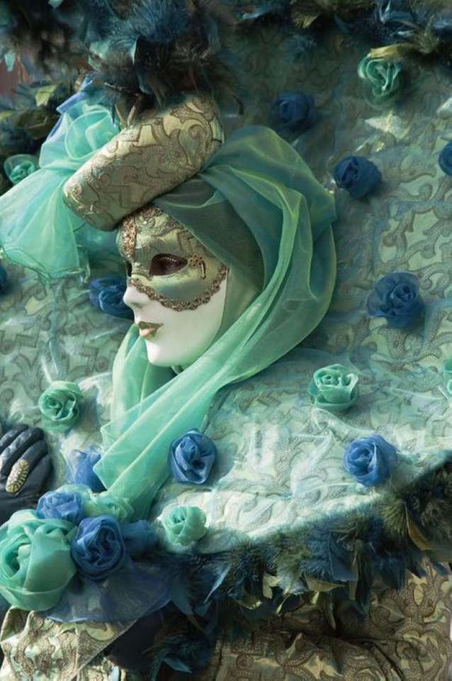 Velencei karneváli maszkok és jelmezek kirakós online