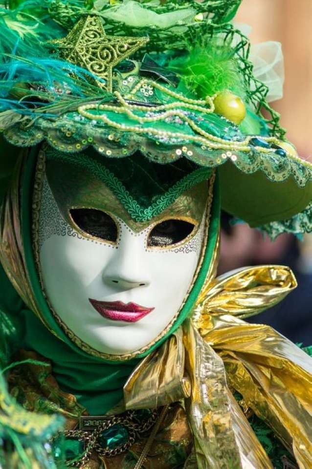 Máscaras e fantasias do carnaval de Veneza quebra-cabeças online