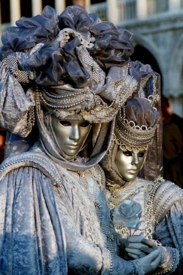 Máscaras e fantasias do carnaval de Veneza puzzle online