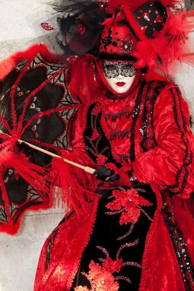 Маски и костюмы Венецианского карнавала пазл онлайн