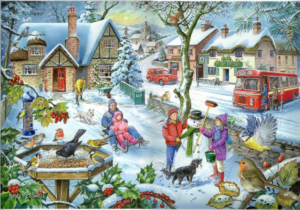 Peisaj de iarnă. jigsaw puzzle online