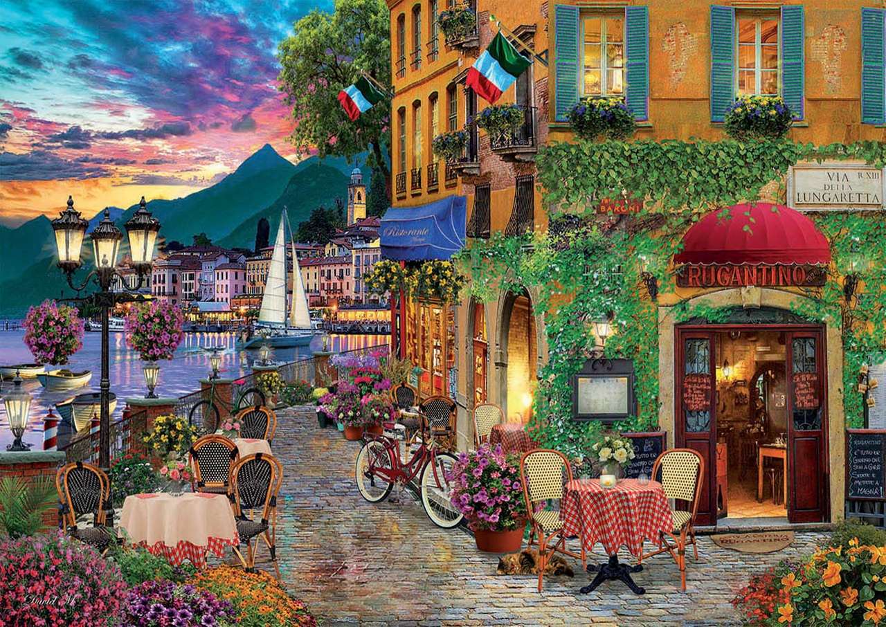 Cafe by the sea online puzzle