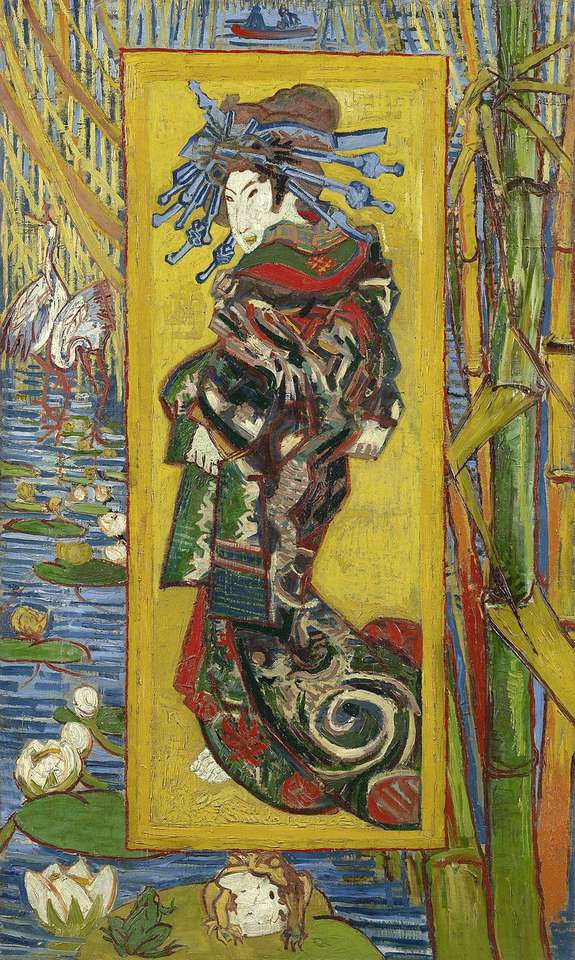 Japonaiserie (obrazy Vincenta van Gogha) online puzzle