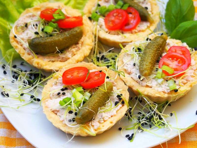 muffins κουλουρακιών λαχανικών online παζλ