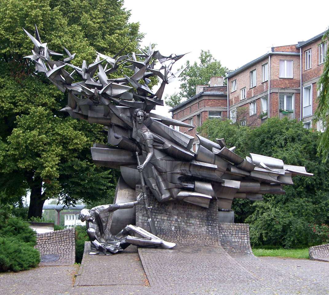 Monument till försvarare av det polska postkontoret i Gdańsk Pussel online