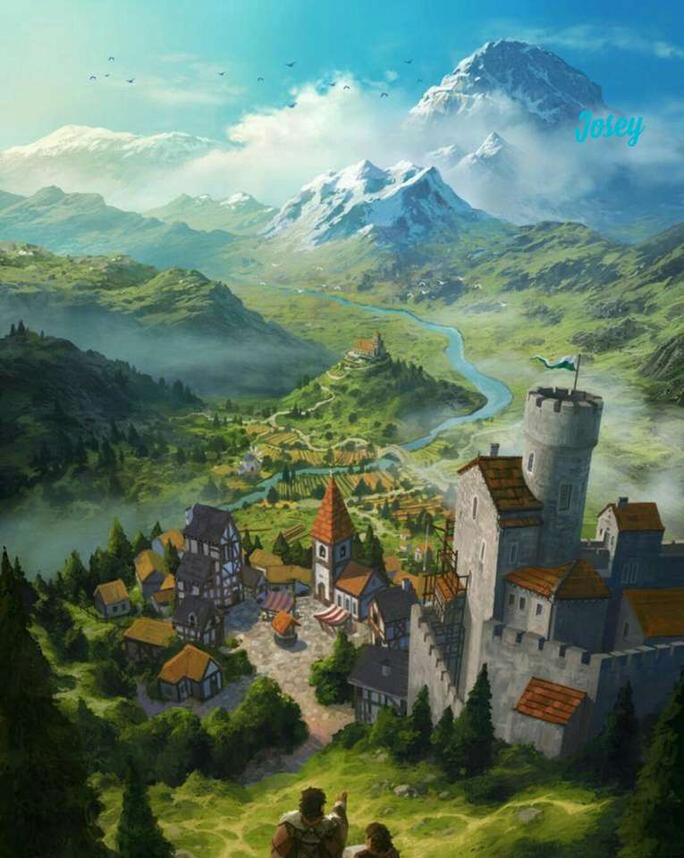 Fantasie kasteel online puzzel
