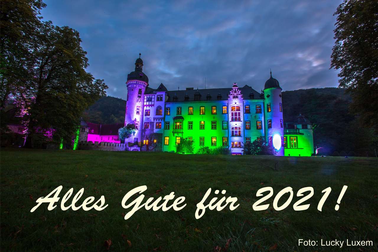 Castelul Namedy - Iluminare PeterBaur Foto: L. Luxem puzzle online