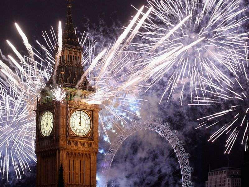 Λονδίνο - Παραμονή Πρωτοχρονιάς παζλ online