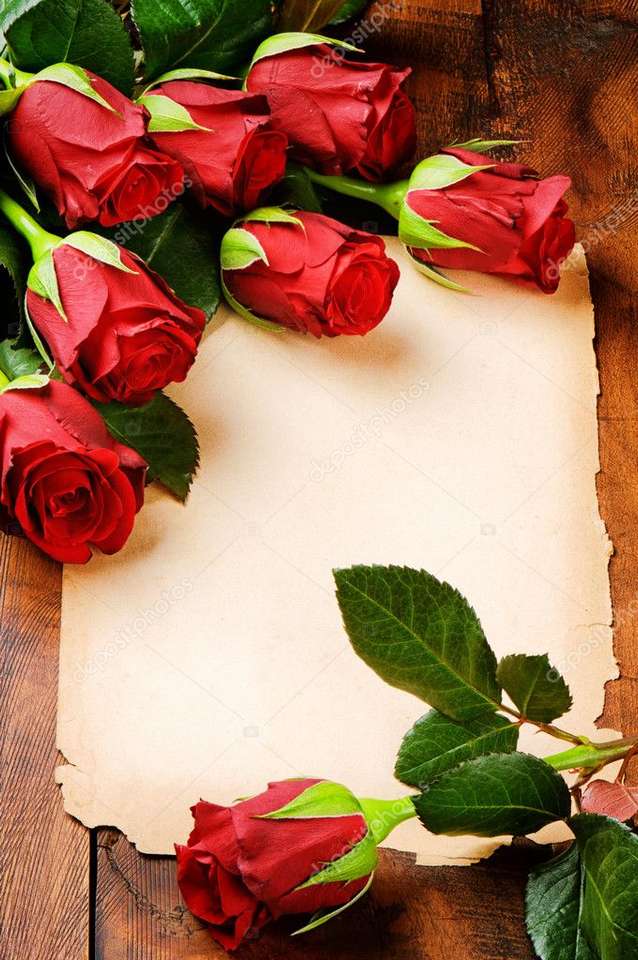 rosas vermelhas puzzle online