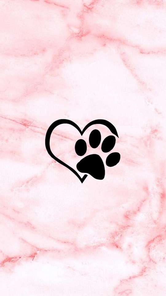 Dog Paw Heart jigsaw puzzle online