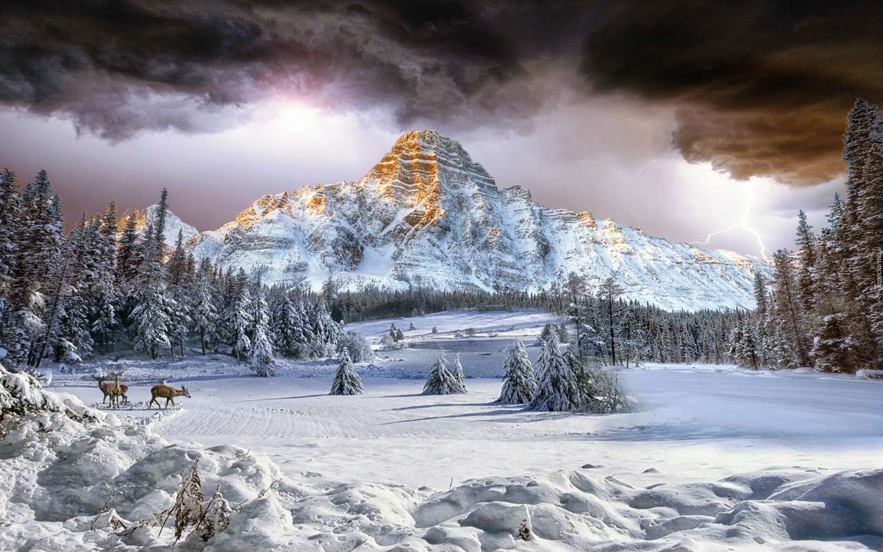 tél a hegyekben kirakós online
