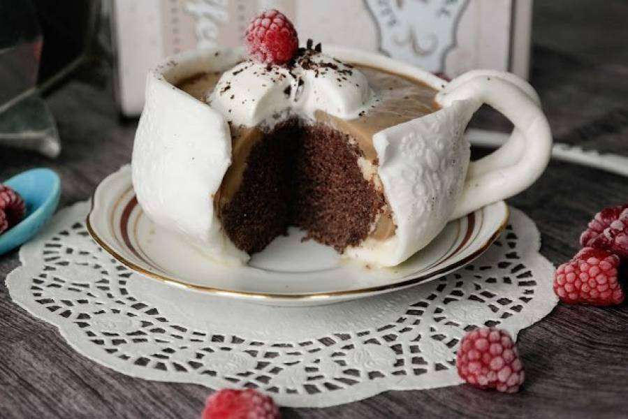 κέικ - ένα φλιτζάνι καφέ online παζλ