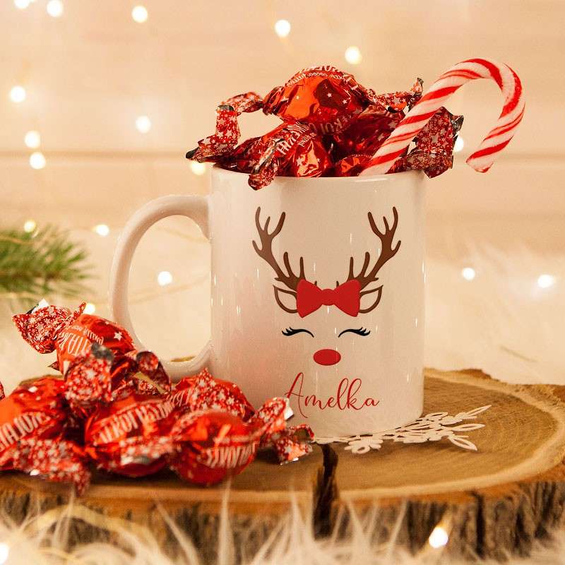 Karácsonyi csésze cukorka online puzzle