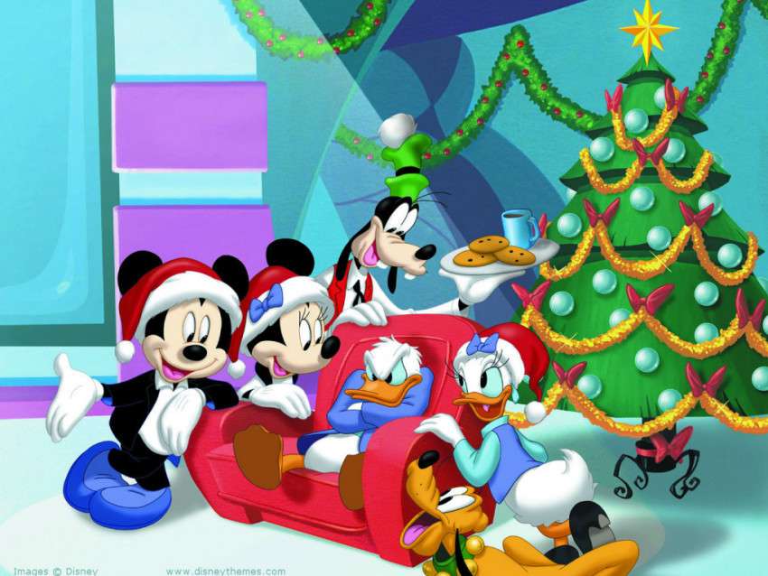 Vánoce s Disney skládačky online