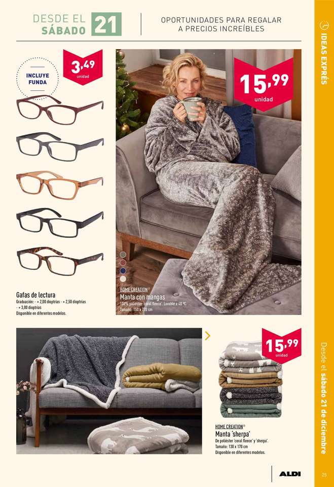 Oferta de óculos, cobertores e livros puzzle online