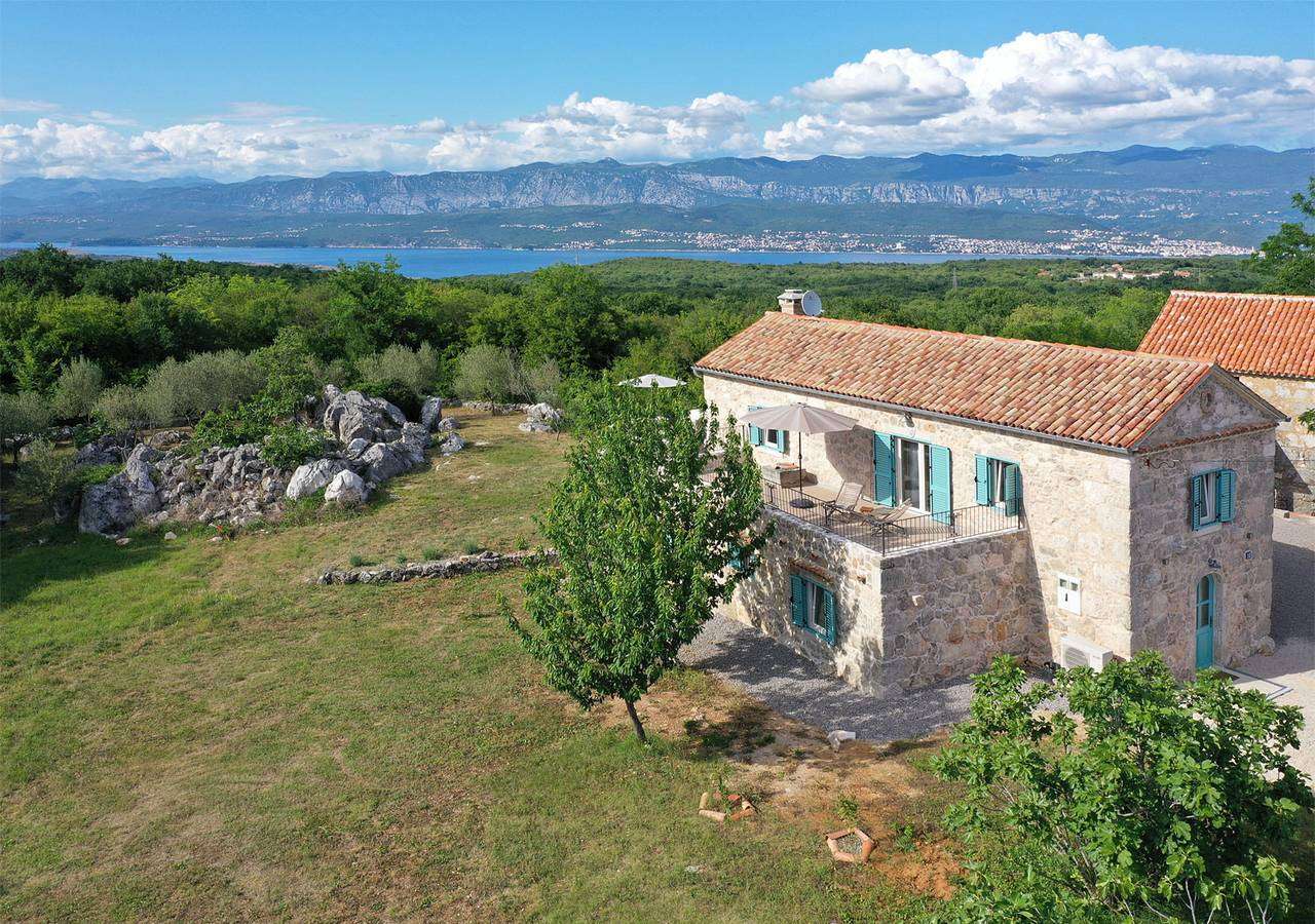 Ferienhäuser auf der Insel Krk Kroatien Online-Puzzle
