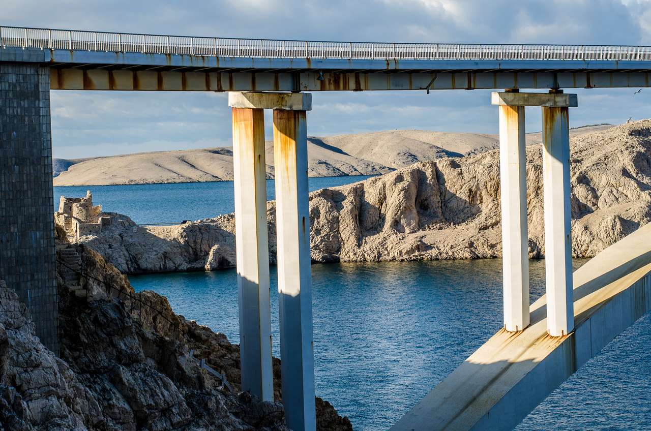 Pag sziget híd Horvátország kirakós online