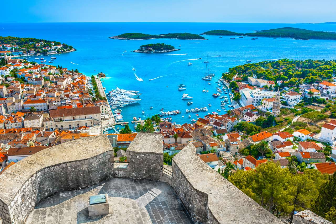 Ciudad de la isla de Hvar Croacia rompecabezas en línea