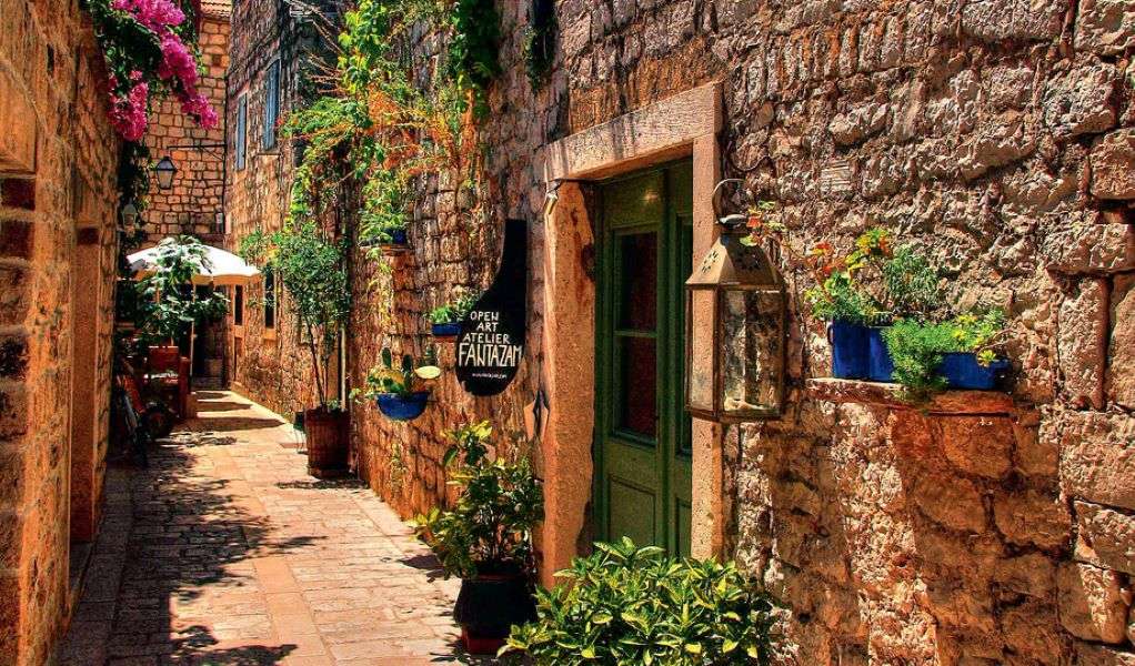 Isola di Hvar Città di Stari Grad Croazia puzzle online