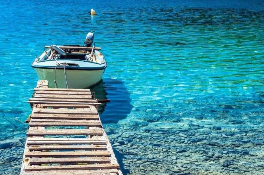 Embarcadère de l'île de Mljet Croatie puzzle en ligne