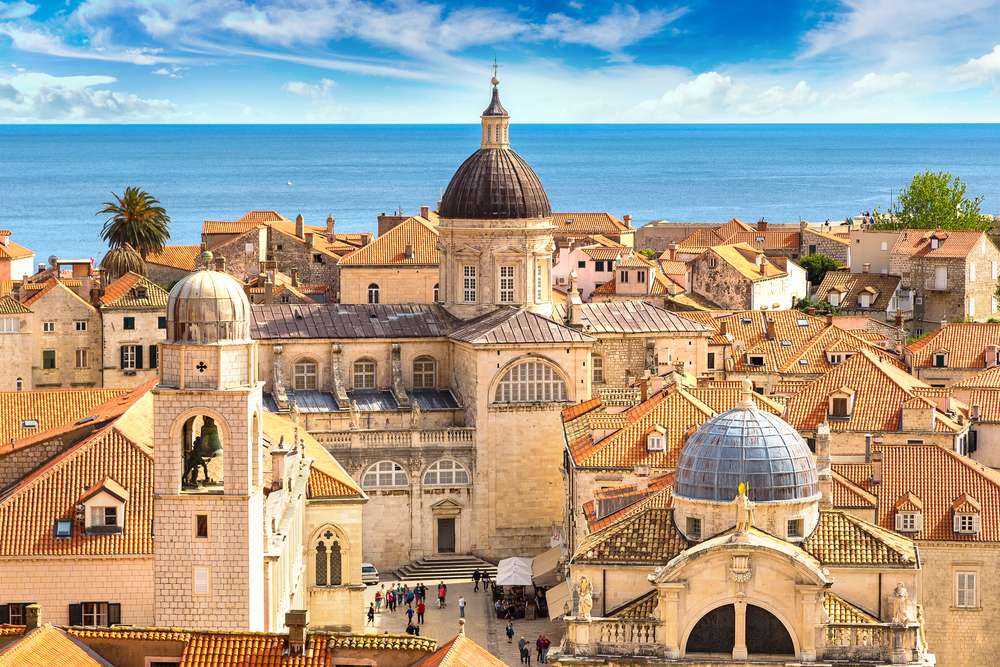 Dubrovnik Dalmatien Kroatien pussel på nätet