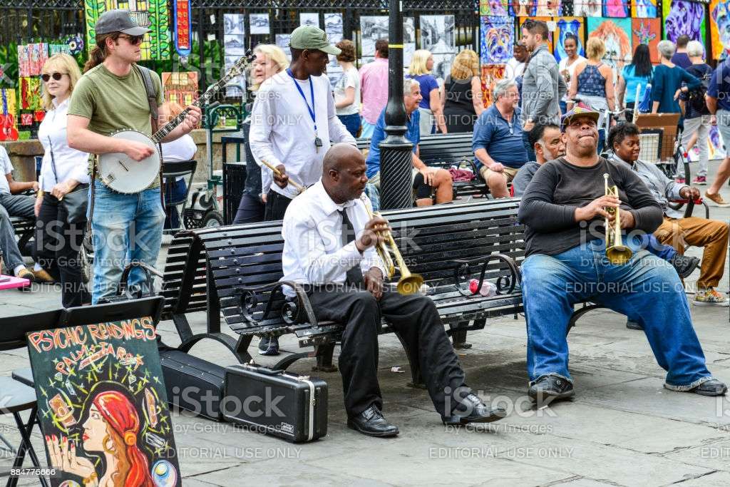 Musik auf der Straße in New Orleans Online-Puzzle