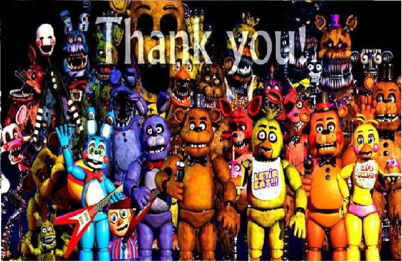 fnaf аниматроника онлайн пъзел