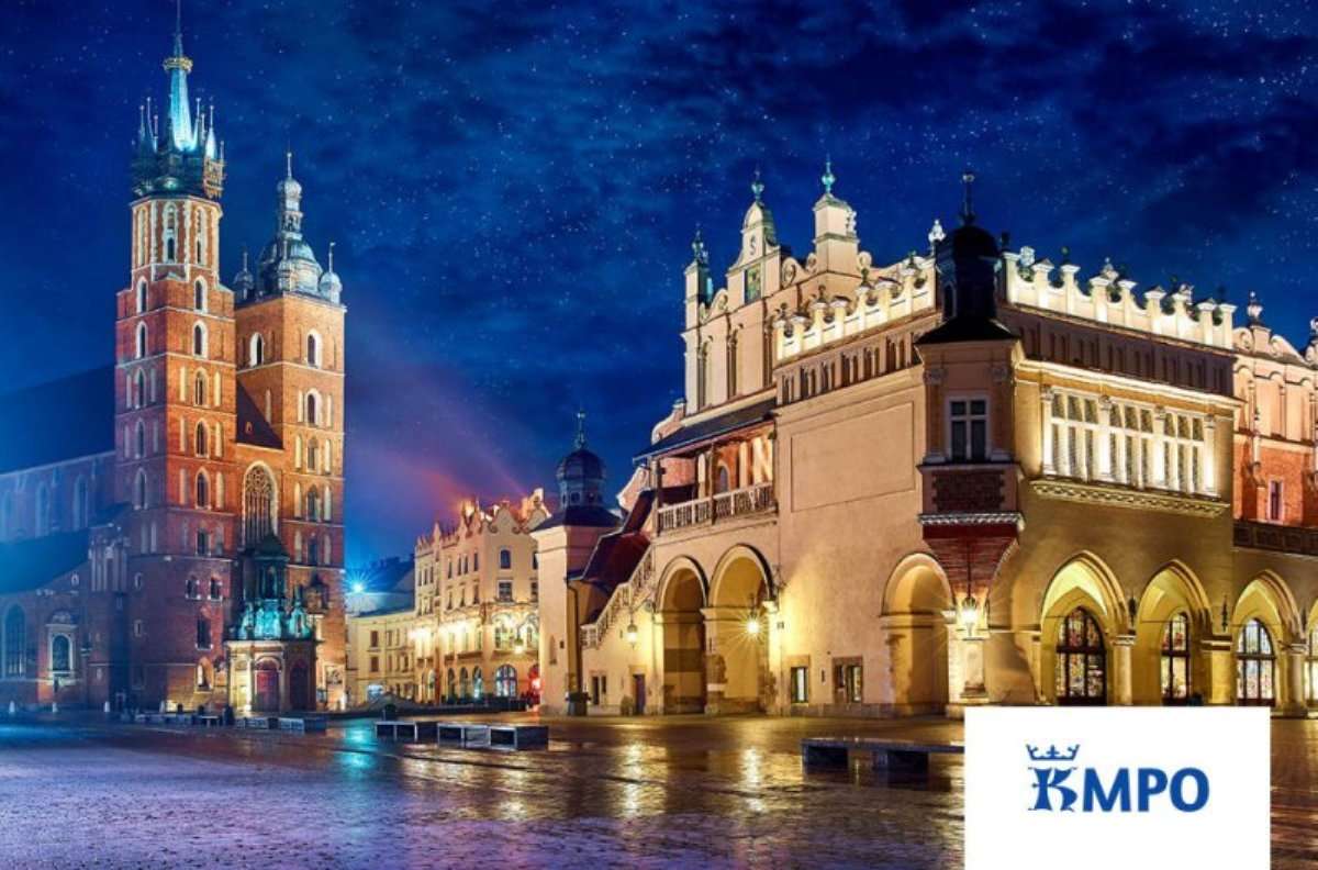 πλατεία της αγοράς στην Κρακοβία online παζλ